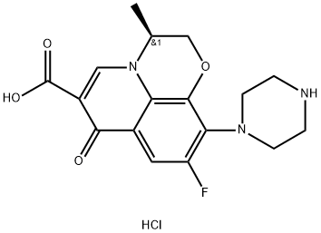 左氧氟沙星杂质A(盐酸盐) 结构式