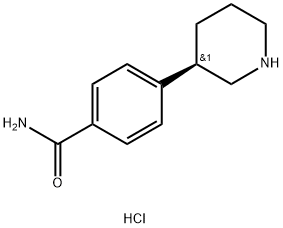 4-(piperidin-3-yl)benzamide hydrochloride 结构式