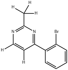 4-(2-bromophenyl)-2-(methyl-d3)pyrimidine-5,6-d2 结构式