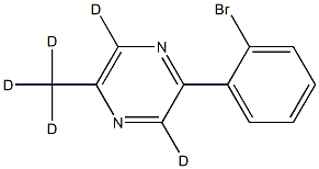 2-(2-bromophenyl)-5-(methyl-d3)pyrazine-3,6-d2 结构式