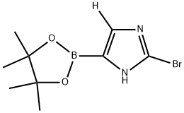 2-bromo-4-(4,4,5,5-tetramethyl-1,3,2-dioxaborolan-2-yl)-1H-imidazole-5-d 结构式