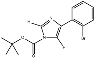 tert-butyl 4-(2-bromophenyl)-1H-imidazole-1-carboxylate-2,5-d2 结构式