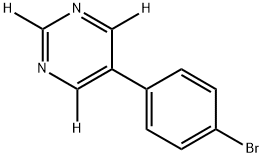 5-(4-bromophenyl)pyrimidine-2,4,6-d3 结构式