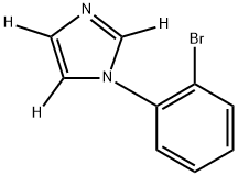 1-(2-bromophenyl)-1H-imidazole-2,4,5-d3 结构式