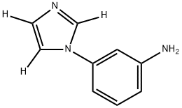 3-(1H-imidazol-1-yl-d3)aniline 结构式