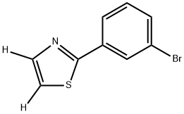 2-(3-bromophenyl)thiazole-4,5-d2 结构式