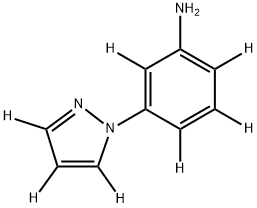 3-(1H-pyrazol-1-yl-d3)benzen-2,4,5,6-d4-amine 结构式