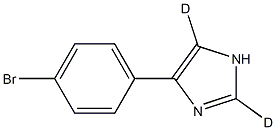 4-(4-bromophenyl)-1H-imidazole-2,5-d2 结构式