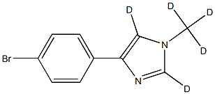 4-(4-bromophenyl)-1-(methyl-d3)-1H-imidazole-2,5-d2 结构式