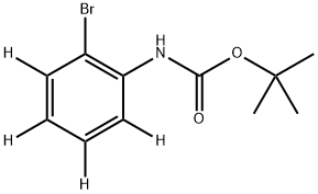 tert-butyl (2-bromophenyl-3,4,5,6-d4)carbamate 结构式