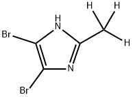 4,5-dibromo-2-(methyl-d3)-1H-imidazole 结构式
