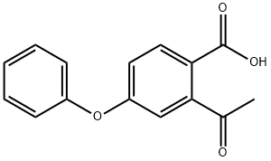 2-acetyl-4-phenoxy-benzoic acid 结构式