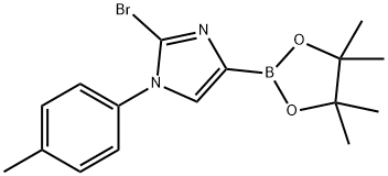 2-bromo-4-(4,4,5,5-tetramethyl-1,3,2-dioxaborolan-2-yl)-1-(p-tolyl)-1H-imidazole 结构式