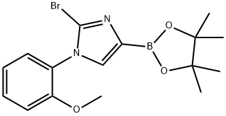 2-bromo-1-(2-methoxyphenyl)-4-(4,4,5,5-tetramethyl-1,3,2-dioxaborolan-2-yl)-1H-imidazole 结构式