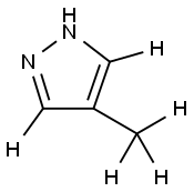 4-(methyl-d3)-1H-pyrazole-3,5-d2 结构式