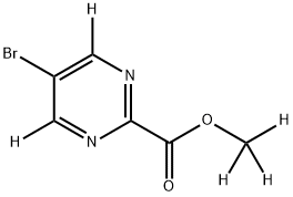 methyl-d3 5-bromopyrimidine-2-carboxylate-4,6-d2 结构式