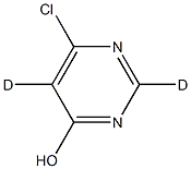6-chloropyrimidin-2,5-d2-4-ol 结构式