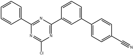 3'-(4-氯-6-苯基-1,3,5-三嗪-2-基)-[1,1'-联苯]-4-甲腈 结构式
