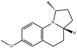(1R,3aS)-7-methoxy-1-methyl-1,2,3,3a,4,5-hexahydropyrrolo[1,2-a]quinoline 结构式
