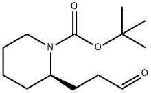 tert-butyl (2R)-2-(3-oxopropyl)piperidine-1-carboxylate 结构式