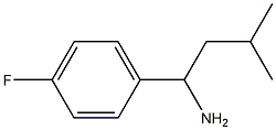 1-(4-氟苯基)-3-甲基丁-1-胺 结构式