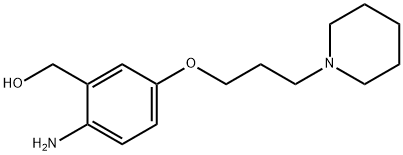 (2-氨基-5-(3-(哌啶-1-基)丙氧基)苯基)甲醇 结构式
