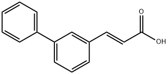 (2E)-3-(3-苯基苯基)丙-2-烯酸 结构式