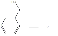 {2-[2-(trimethylsilyl)ethynyl]phenyl}methanol 结构式