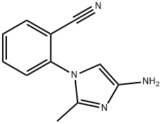 2-(4-amino-2-methyl-1H-imidazol-1-yl)benzonitrile 结构式