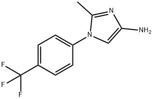 2-methyl-1-(4-(trifluoromethyl)phenyl)-1H-imidazol-4-amine 结构式