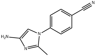 4-(4-amino-2-methyl-1H-imidazol-1-yl)benzonitrile 结构式