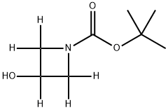 tert-butyl 3-hydroxyazetidine-1-carboxylate-2,2,3,4,4-d5 结构式