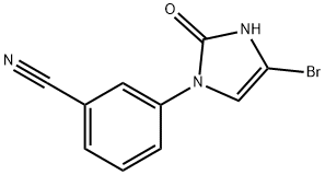 3-(4-bromo-2-oxo-2,3-dihydro-1H-imidazol-1-yl)benzonitrile 结构式