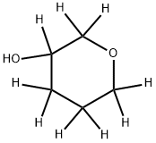 tetrahydro-2H-pyran-2,2,3,4,4,5,5,6,6-d9-3-ol 结构式