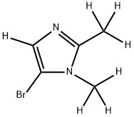 5-bromo-1,2-bis(methyl-d3)-1H-imidazole-4-d 结构式