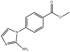 methyl 4-(2-amino-1H-imidazol-1-yl)benzoate 结构式