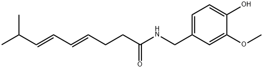4,6-Nonadienamide, N-[(4-hydroxy-3-methoxyphenyl)methyl]-8-methyl-, (4E,6E)- 结构式