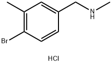 (4-Bromo-3-methyl-benzyl)-methyl-amine hydrochoride 结构式