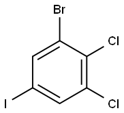 1-溴 -2,3-二氯 -5-碘苯 结构式