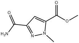 5-甲氧羰基-1-甲基吡唑 -3-甲酰胺 结构式