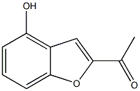 1-(4-羟基苯并呋喃-2-基)乙酮 结构式