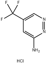 5-Trifluoromethyl-pyridazin-3-ylamine hydrochloride 结构式