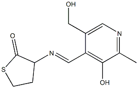 N-(2-Methyl-3-Hydroxy-5-Hydroxymethyl-4- Pyridylmethylidene)-Homocysteine Thiolactone 结构式