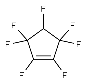 Cyclopentene, 1,2,3,3,4,5,5-heptafluoro- 结构式