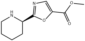 methyl 2-[(2R)-piperidin-2-yl]-1,3-oxazole-5-carboxylate 结构式