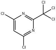 Pyrimidine, 4,6-dichloro-2-(trichloromethyl)- 结构式