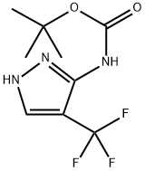 (4-Trifluoromethyl-1H-pyrazol-3-yl)-carbamic acid tert-butyl ester 结构式