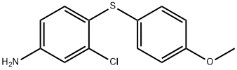 3-氯-4-[(4-甲氧苯基)巯基]苯胺 结构式