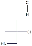 3-氯-3-甲基氮杂环丁烷盐酸盐 结构式