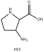 Proline, 3-amino-, monohydrochloride 结构式